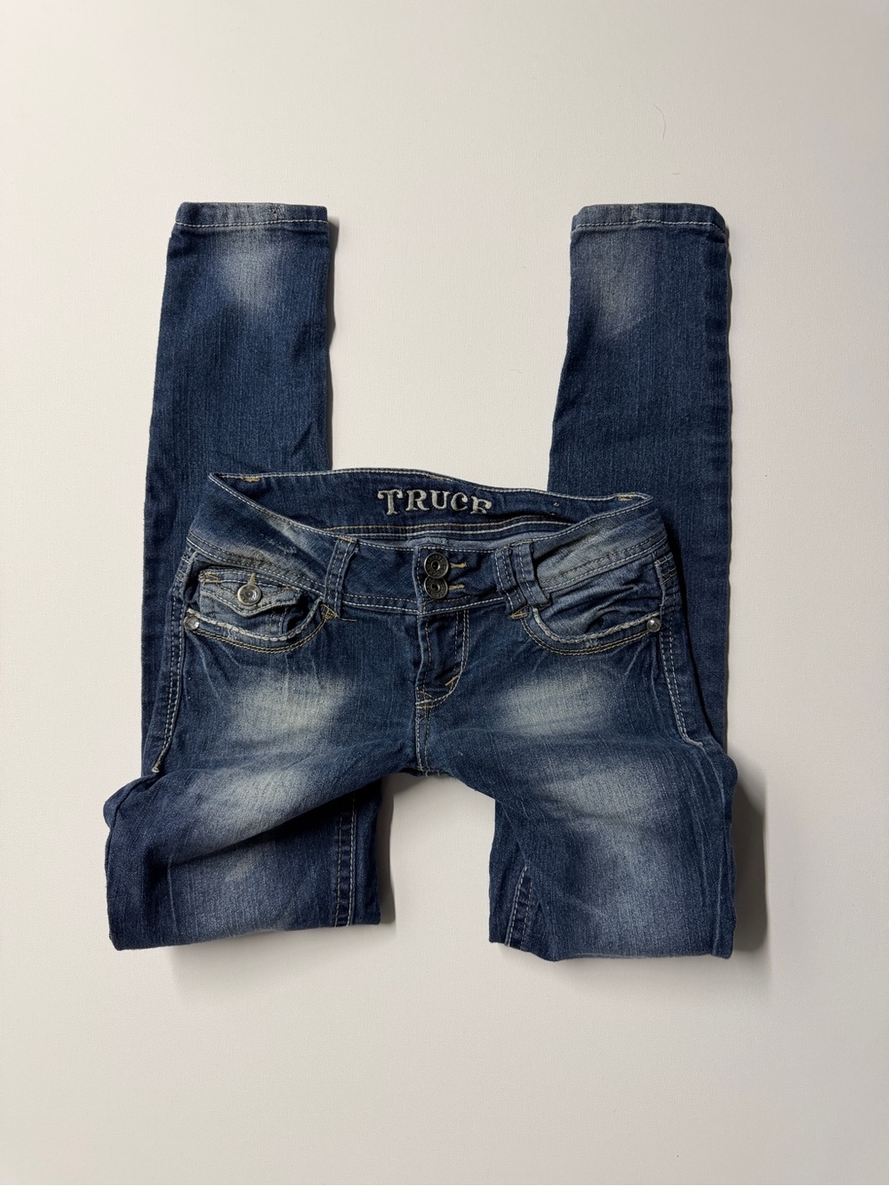 Truce Women's Blue and Navy Jeans